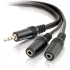 C2G 6ft One 3.5mm Stereo Male to Two 3.5mm Stereo Female Y-Cable