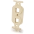 C2G Duplex 2-Port NEMA 106 Multimedia Insert - Ivory