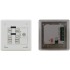 6-button Room Controller with Digital Volume Control and LCD Group Labels, White