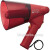 Splash-proof Handheld Megaphone with Siren, Red