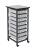 Mobile Bin Storage Bin Unit, 12.25