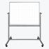 48x36 Mobile Magnetic Double-Sided Ghost Grid Whiteboard