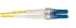 OS2 9/125 Singlemode Fiber Optic Patch Cable OFNR PVC LC-LC YL 3M