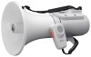 Shoulder Megaphone with Whistle, Light Gray