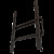 Universal flat wall mount in portrait orientation for 37
