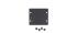 Double Blank Slot Cover Plate/Wallplate Insert, Black