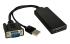 15-pin HD (M) to HDMI (F) with USB Audio/Power Adapter Cable