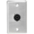Single Gang Stainless Steel Plate with (1) NL4MP 4 pole connector