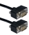 QVS 50ft High Performance UltraThin VGA/UXGA HDTV/HD15 Tri-Shield Fully-Wired Cable with Panel-Mountable Connectors