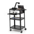 AV Notebook Cart 2 Shelves with No Electrical, 4in Casters