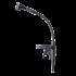 Professional Miniature Clip-on Condenser Microphone with Switchable Bass Cut, Black