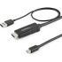 StarTech.com 6ft (2m) HDMI to Mini DisplayPort Cable 4K 30Hz - Active HDMI to mDP Adapter Cable with Audio - USB Powered - Video Converter