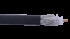 1000' RG6 CCS Dual-shielded Plenum-rated Coaxial Cable, Black