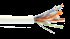 White Category 5e F/UTP EN Series Plenum 24 AWG 4 Pair Shielded Cable