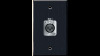 Single-gang 3-pin XLR Female Solder Back Plate, Black Anodized