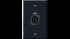 Single-gang 4-pole Speakon Fast Tab/Screw Back Plate, Black Anodized