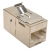 Cat6a Straight-Through Modular Shielded In-Line Snap-In Coupler (RJ45 F/F), TAA