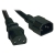 C14 Male to C13 Female Power Cable, C13 to C14 PDU Style - 13A, 100250V, 16 AWG, 5 ft., Black