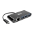 USB-C to Ethernet Adapter with 3x USB-A, Gigabit, Thunderbolt 3PD Charging, Black