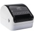 Brother QL-1110NWB Desktop Direct Thermal Printer - Monochrome - Label Print - Ethernet - USB - Yes - Bluetooth - White, Glossy Black