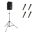 Liberty System X4 Sound System: Liberty (XU4), Anchor-Air  4 wireless mics (WH-LINK)  stand