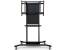 Balt Elevation Mobile Stand + Flat Panel Cart, Black, 7 Tabs, Electrical Outlet