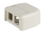 C2G 404HDJ2 SMB,2PORT,HDJ JACK, FG WHT 