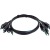 Secure KVM Cable - Each end 1 USB 2 DP 1 Audio 6FT