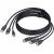 StarTech.com 6ft (1.8m) Dual-DisplayPort and USB 5Gbps KVM Cable, Up to 4K 60Hz, DP and USB Combo Cable for KVM Switch