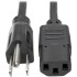 Tripp Lite by Eaton Desktop Computer AC Power Cable NEMA 5-15P to C13 - 10A 125V 18 AWG 15 ft. (4.57 m) Black