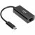 Tripp Lite by Eaton USB C to Gigabit Ethernet Adapter USB Type C to Gbe 10/100/1000 Thunderbolt 3 Compatible Black