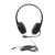 Califone On-Ear Headset w/ Gooseneck Mic, Inline Volume Control - KH-08GT Black