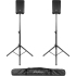 Gator Aluminum Tripod Speaker Stand Set with Deluxe Bag - RI-SPKRSTDSET-250-AL