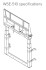 SMART WSE-500-W Electric Height Adj. Wall Stand, UL, Non-Locking