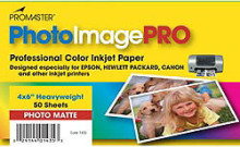 PROMASTER 4"x 6" Matte Finish Inkjet Photo Paper image