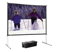 Da-Lite Fast-Fold 9' x 12' Deluxe Screen System with Heavy Duty A-T Legs image
