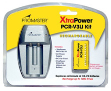 PROMASTER  PCRV-3LI XtraPower Lithium Ion Battery and Charger Kit   -  Replaces CRV-3 Batteries image