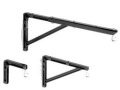 Da-Lite  No. 6 Wall Brackets - Black - 6" Extension