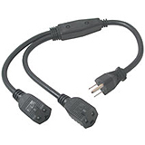 Cables To Go 1-TO-2 Power Cord Splitter image