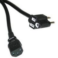 Cables To Go 6ft Universal Power Cord with Extra Outlet image