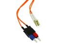 Cables To Go Multimode LC/SC Duplex Patch Cable with Clips