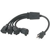 Cables To Go 1-TO-4 Power Cord Splitter image