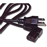 Cables To Go 10ft Universal Right Angle Power Cord image