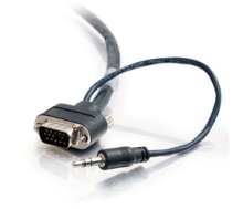 Cables To Go 40176 Audio/Video Cable (VGA-M/Miniphone-M) 25 ft image