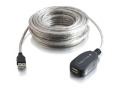 Cables To Go 39000 USB Data Transfer Cable - 39.37 ft - Extension Cable - White