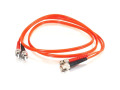 Cables To Go Fiber Optic Duplex Patch Cable - ST Male - ST Male - 32.81ft - Orange 