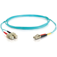 Cables To Go Fiber Optic Multimode Patch Cable - LC Male - SC Male - 29.53ft image