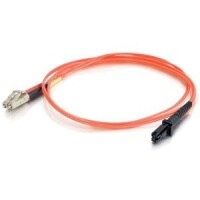 Cables To Go Fiber Optic Duplex Multimode Patch Cable with Clips - LC Male - MT-RJ Male - 19.69ft image