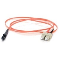 Cables To Go Fiber Optic Duplex Patch Cable - MT-RJ Male - SC Male - 29.53ft image