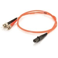 Cables To Go Fiber Optic Duplex Patch Cable - ST Male - MT-RJ Male - 49.21ft image
